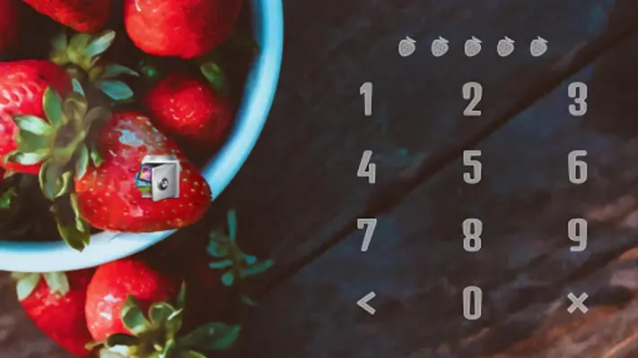 AppLock Theme Strawberry android App screenshot 0