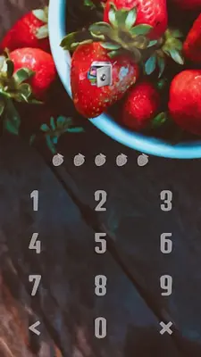 AppLock Theme Strawberry android App screenshot 1